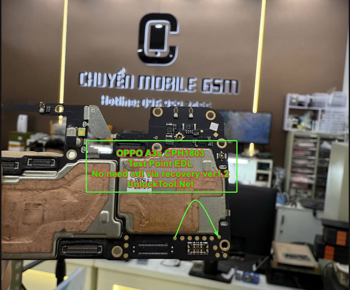 Oppo A3s Test Point / EDL Point